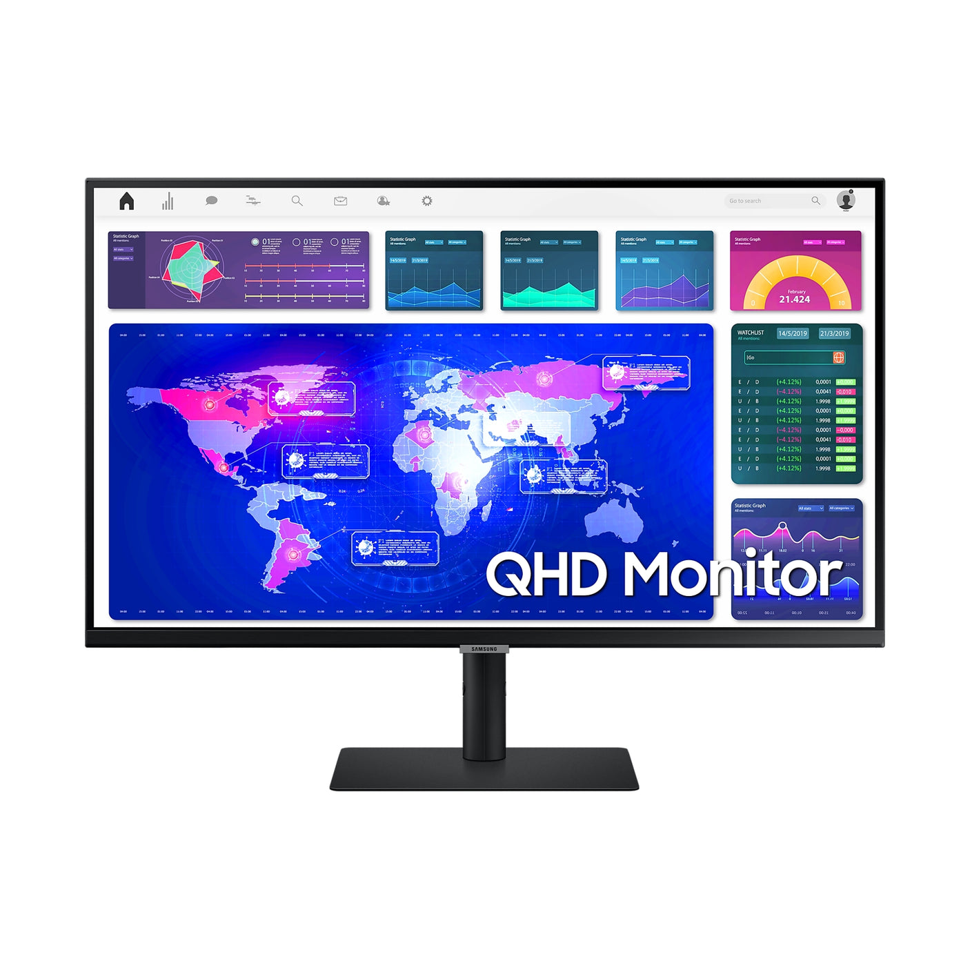 SAMSUNG Monitor HRM ViewFinity Serie S6 - S60A da 32" QHD Flat