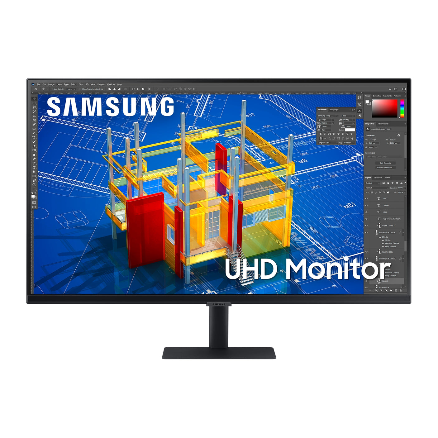 SAMSUNG Monitor HRM ViewFinity S7 - S70A da 32" UHD Flat Black