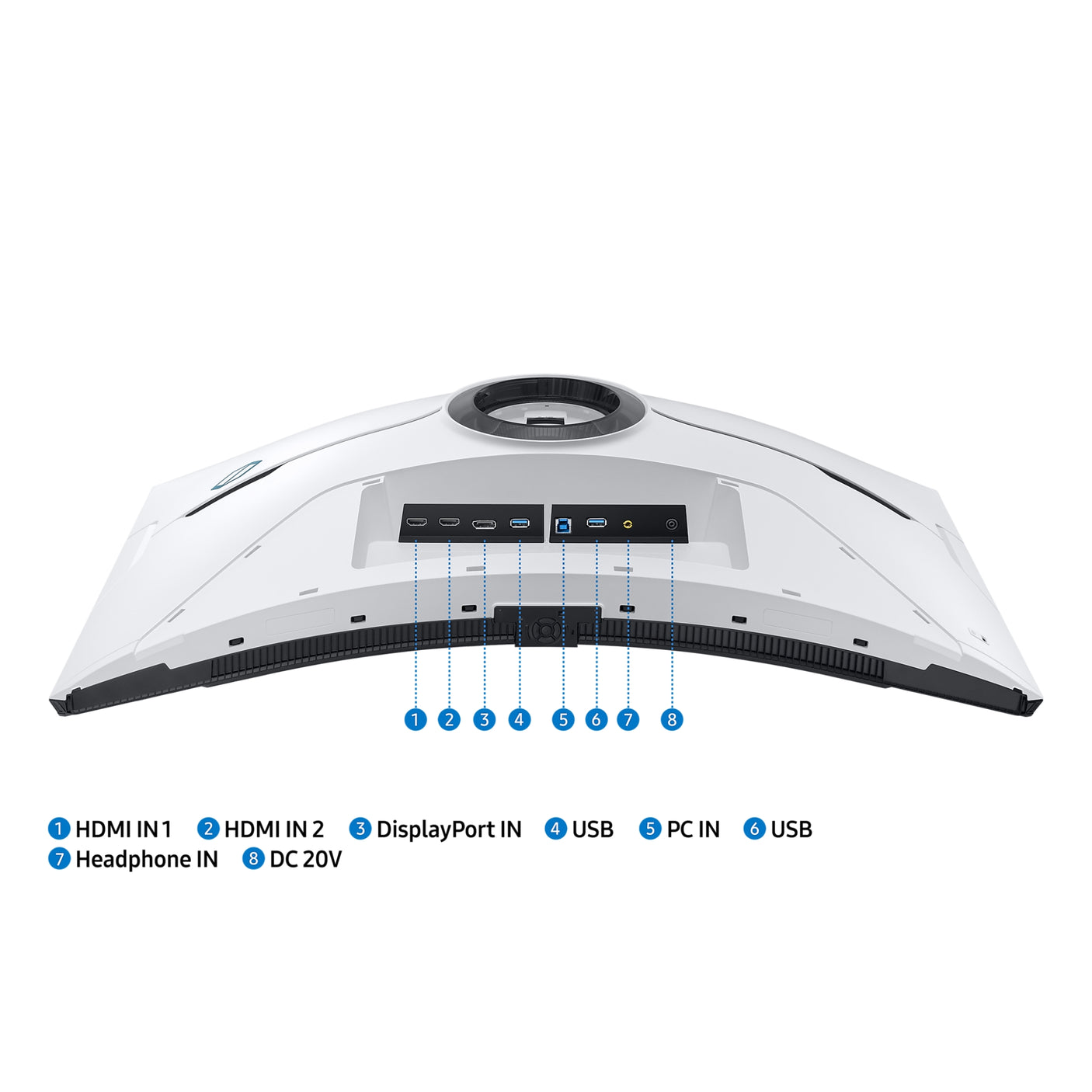 SAMSUNG Monitor Gaming Odyssey Neo G8 - G85NB da 32'' UHD Curvo White