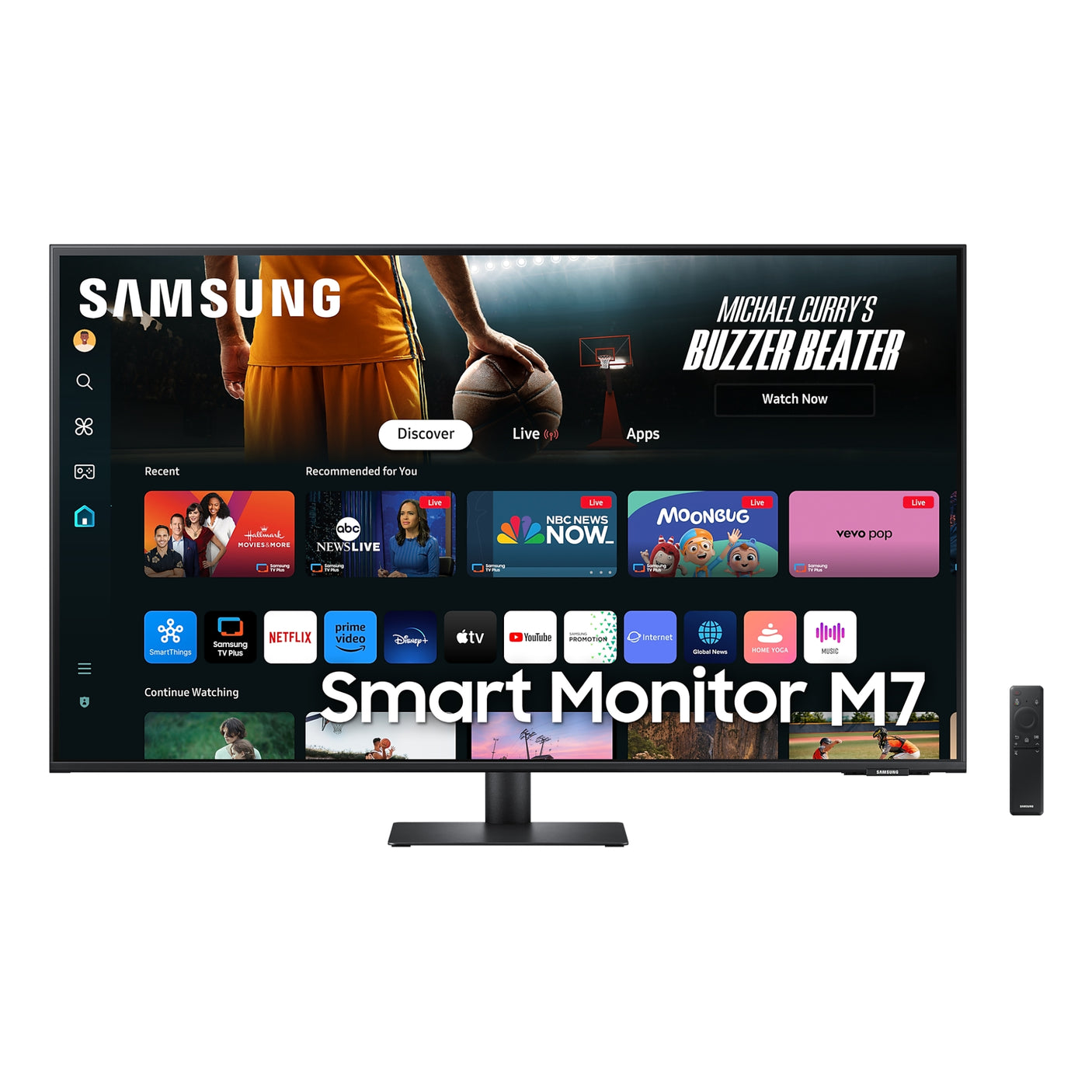 SAMSUNG Smart Monitor M7 - M70D da 43'' UHD Flat Black