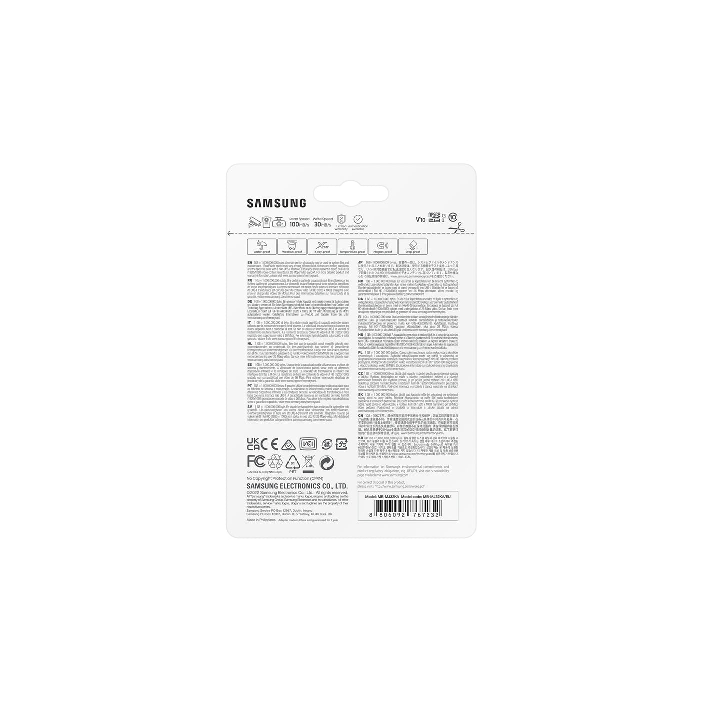 SAMSUNG PRO Endurance microSD Memory Card 32 GB (2022)