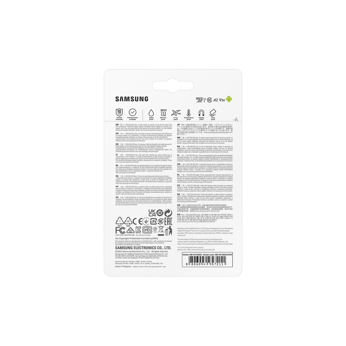 SAMSUNG PRO Ultimate microSD Memory Card 256GB Blue