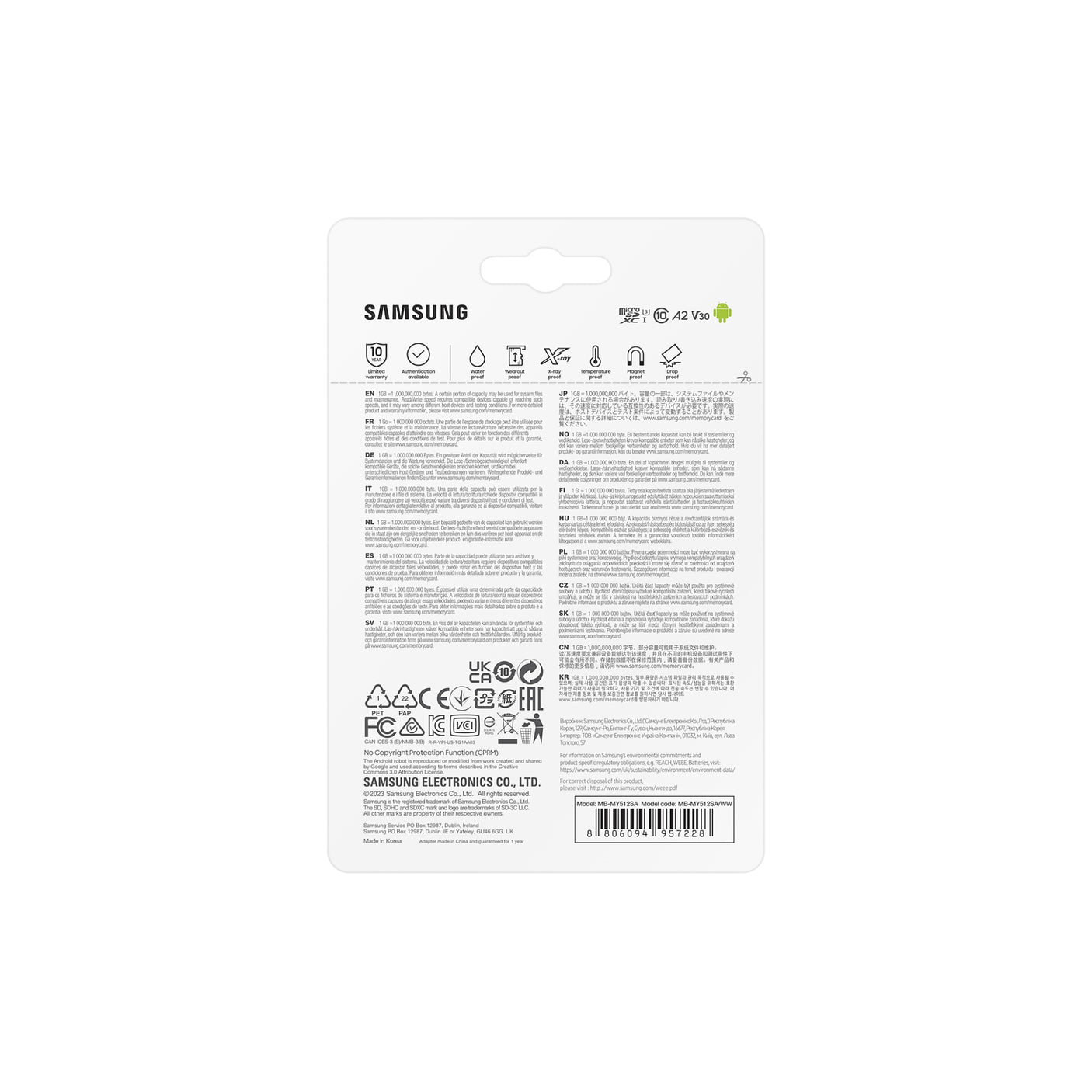 SAMSUNG PRO Ultimate microSD Memory Card 512GB Blue