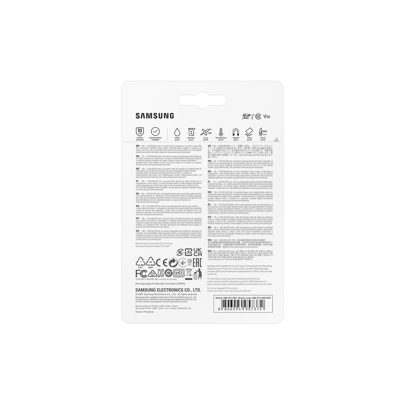 SAMSUNG PRO Ultimate SD Card - Scheda di memoria 128GB White