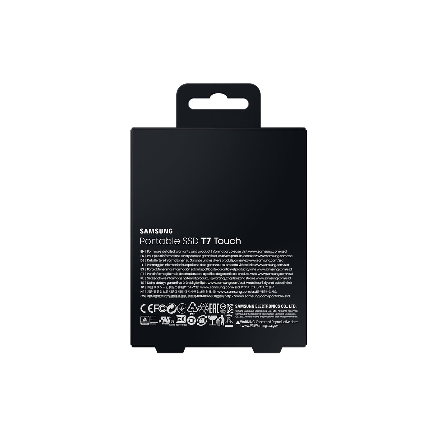 SAMSUNG Portable SSD T7 Touch USB 3.2 2TB Silver