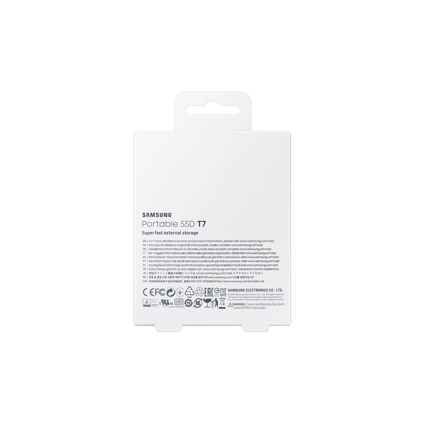 SAMSUNG Portable SSD T7 USB 3.2 2TB Titan Gray