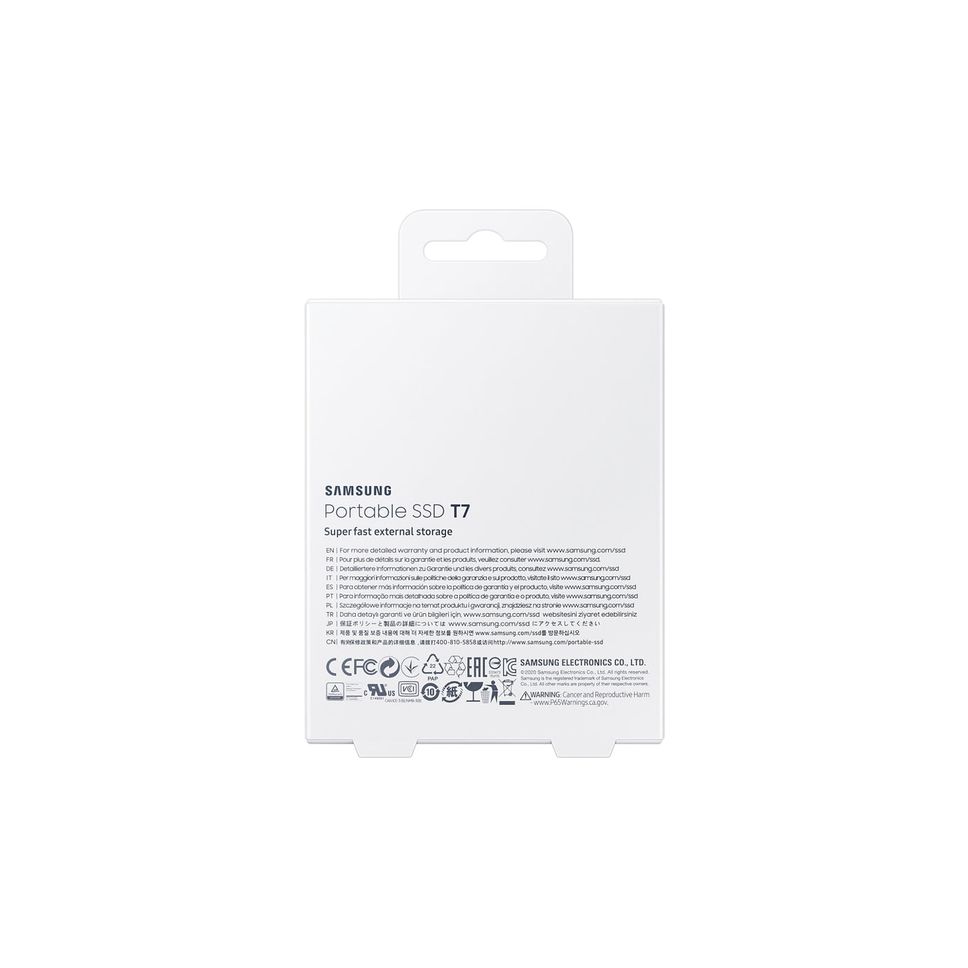 SAMSUNG Portable SSD T7 USB 3.2 500GB Titan Gray