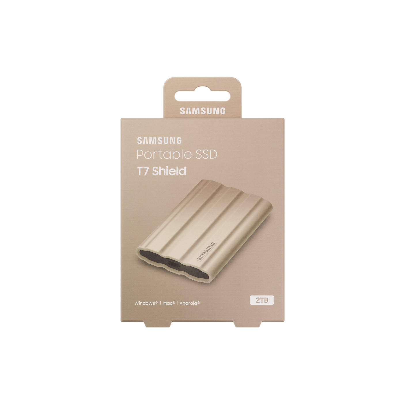 SAMSUNG Portable SSD T7 Shield USB 3.2 2TB Beige