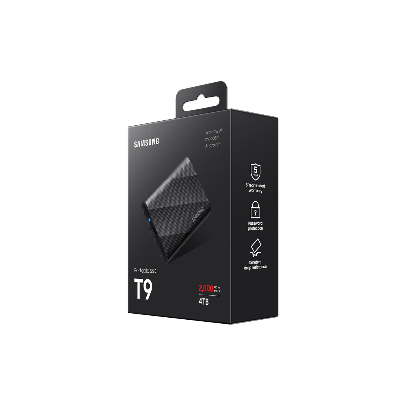 SAMSUNG Portable SSD T9 USB 3.2 4TB Black
