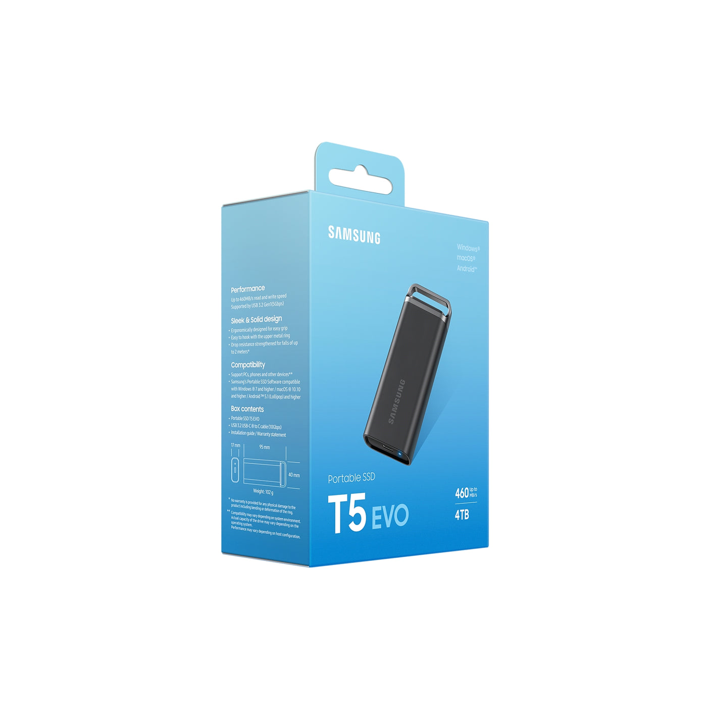 SAMSUNG Portable SSD T5 EVO USB 3.2 4TB Black