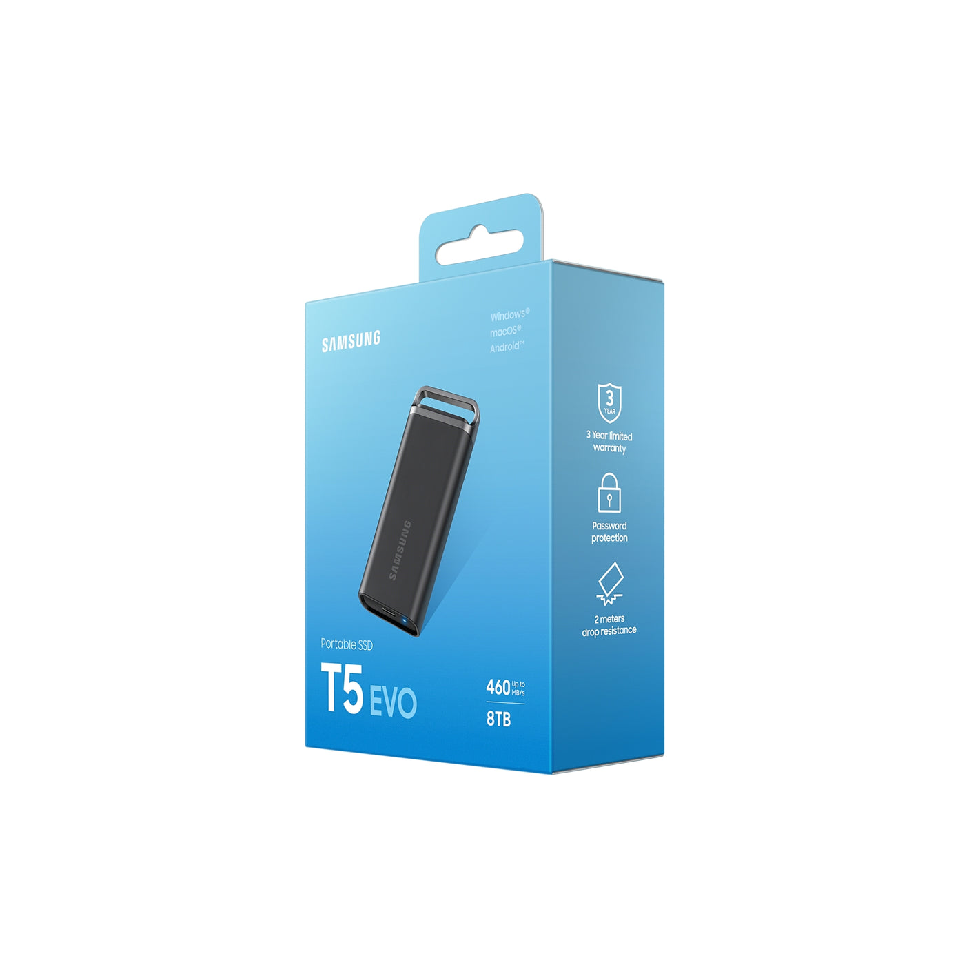 SAMSUNG Portable SSD T5 EVO USB 3.2 8TB Black