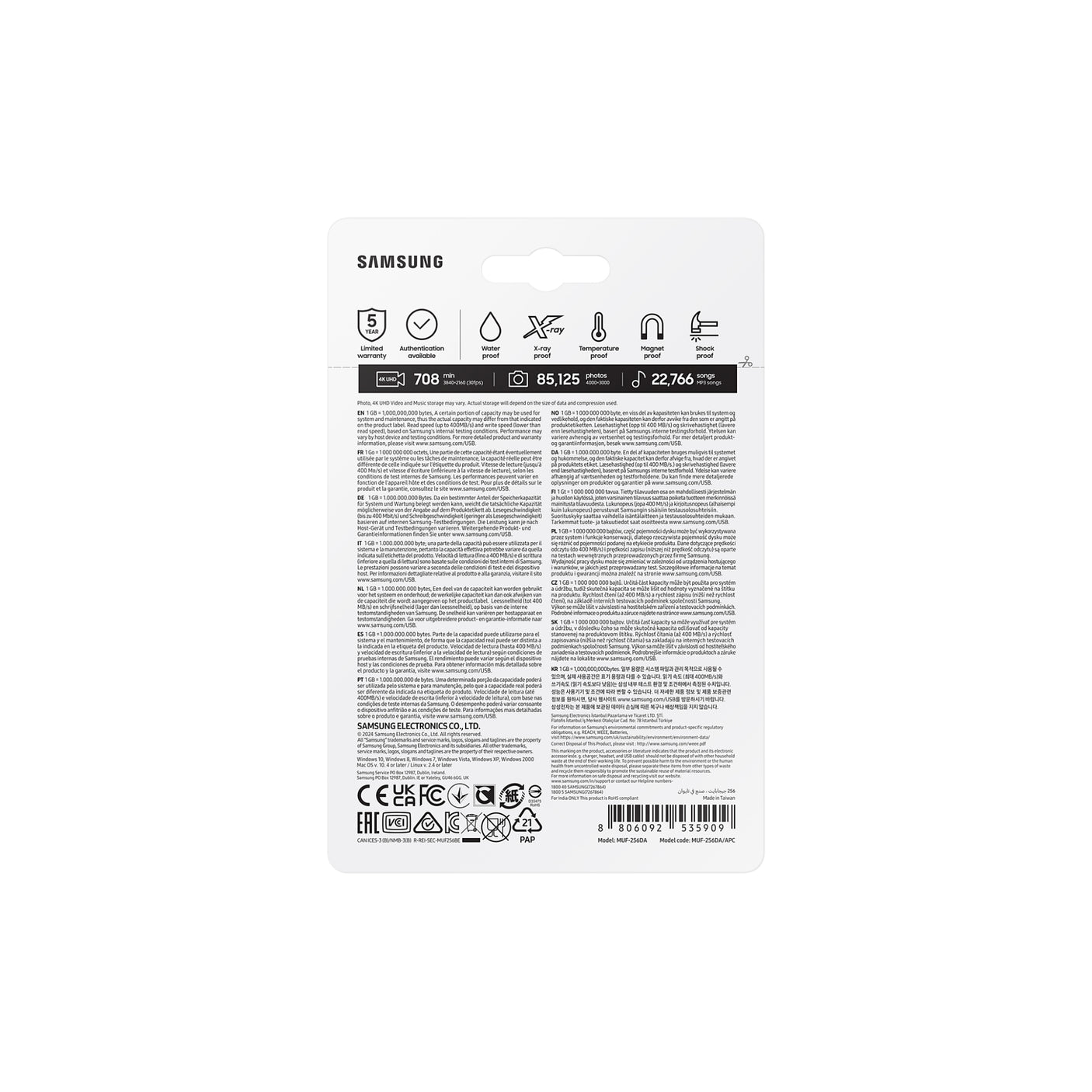 SAMSUNG Type-C USB-C Flash Drive 256GB Blue