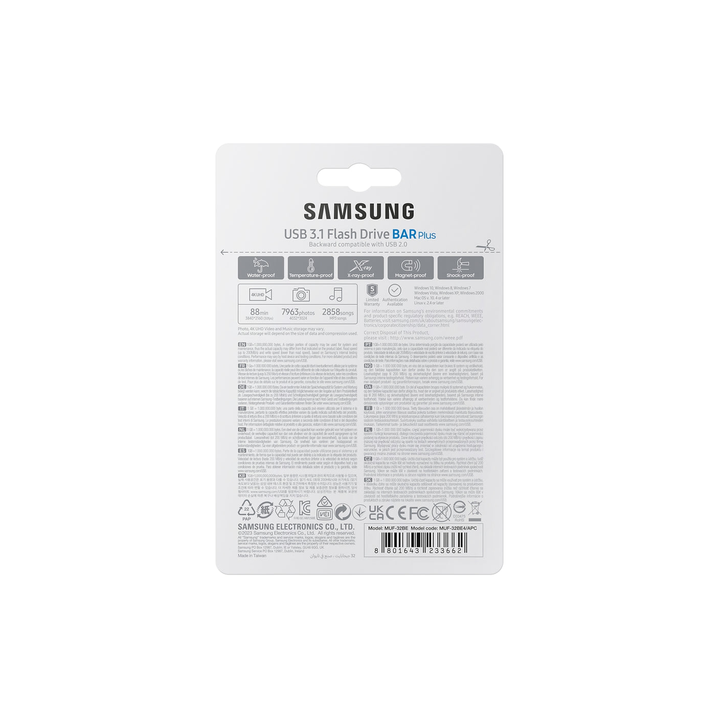 SAMSUNG BAR Plus USB 3.1 Flash Drive 32GB