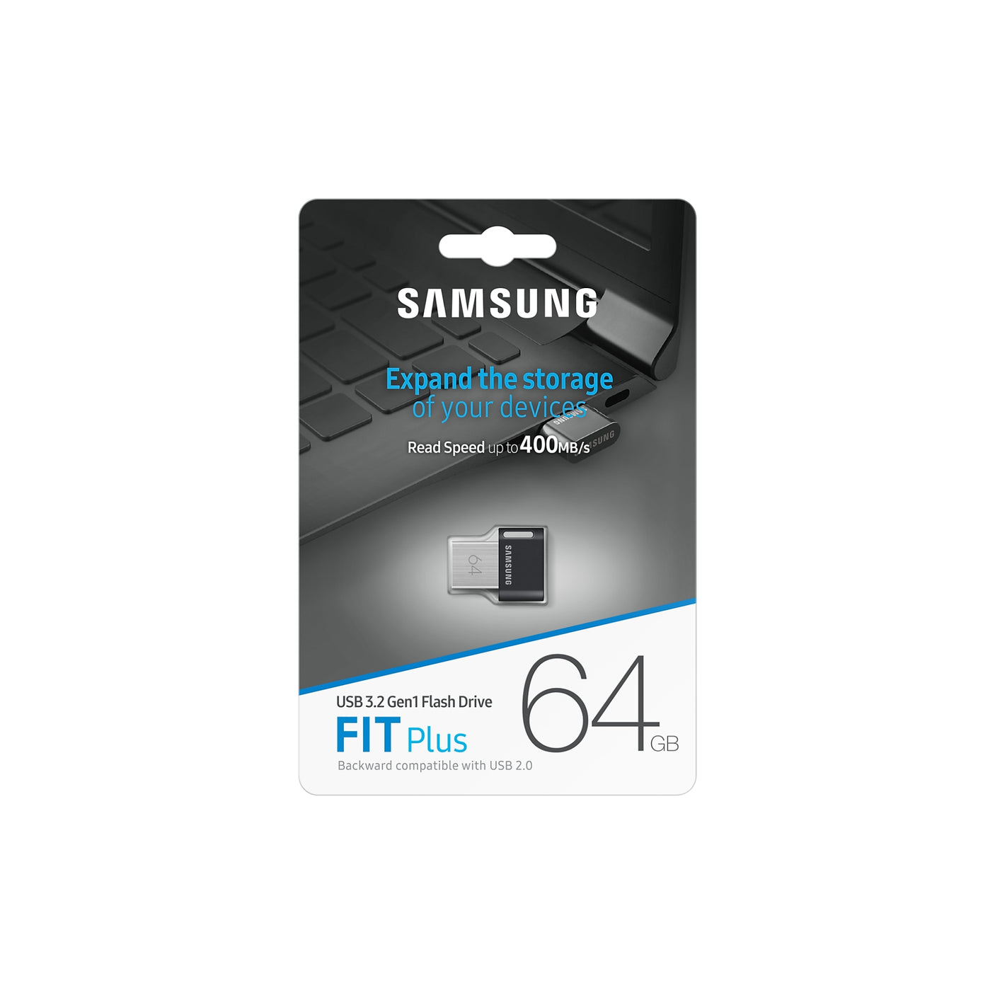 SAMSUNG FIT Plus USB 3.1 Flash Drive 64GB Gray