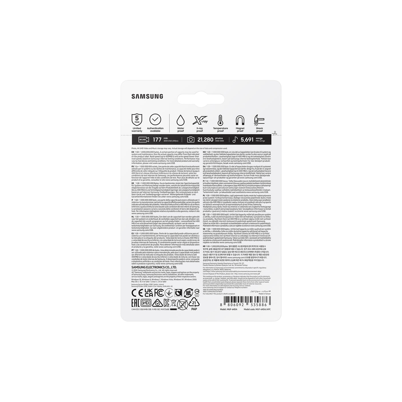 SAMSUNG Type-C USB-C Flash Drive 64GB Blue