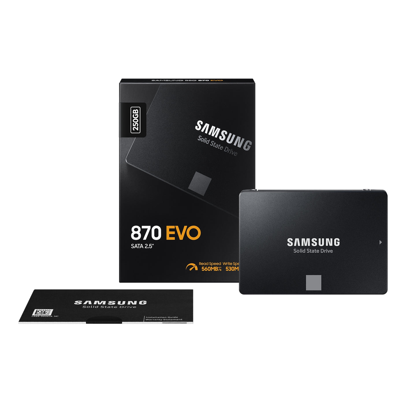 SAMSUNG 870 EVO SATA 2.5” SSD 250GB Black