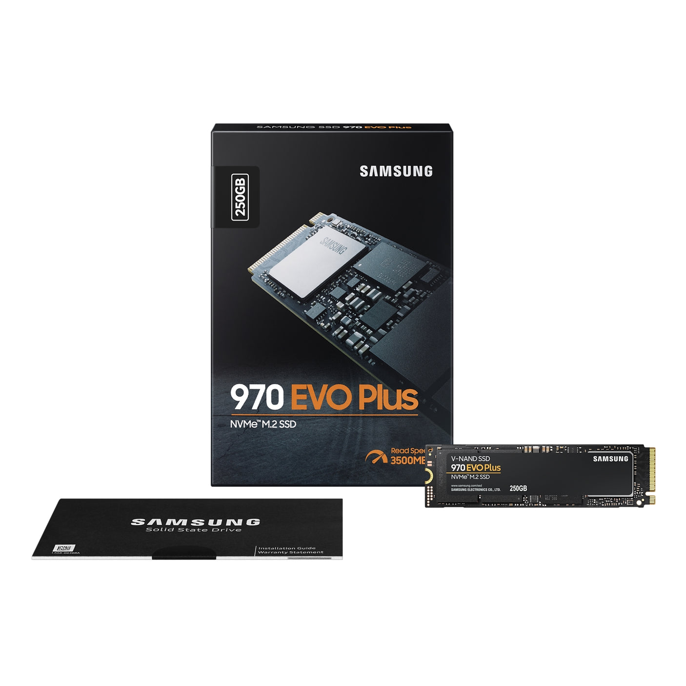 SAMSUNG 970 EVO Plus NVMe M.2 SSD 250GB Black