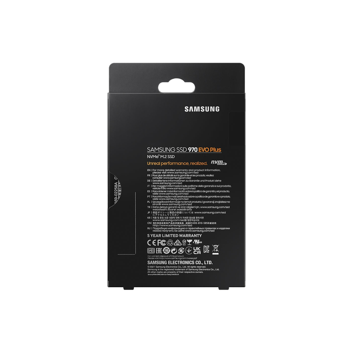 SAMSUNG 970 EVO Plus NVMe M.2 SSD 500GB Black