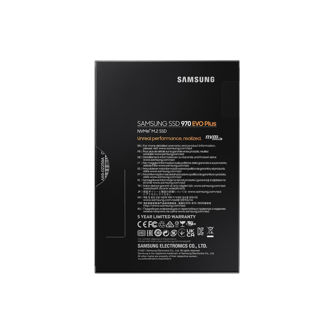 SAMSUNG 970 EVO Plus NVMe M.2 SSD 500GB Black