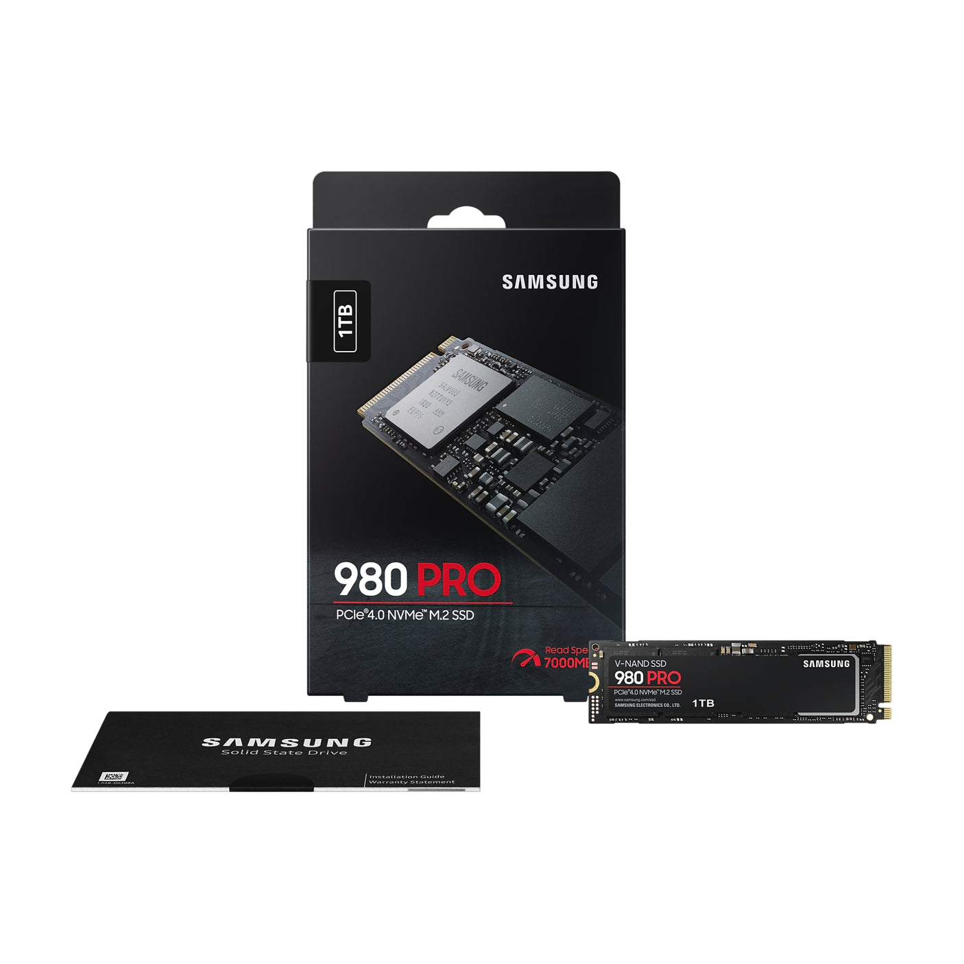 SAMSUNG 980 PRO NVMe M.2 SSD 1TB, SSD interno Black