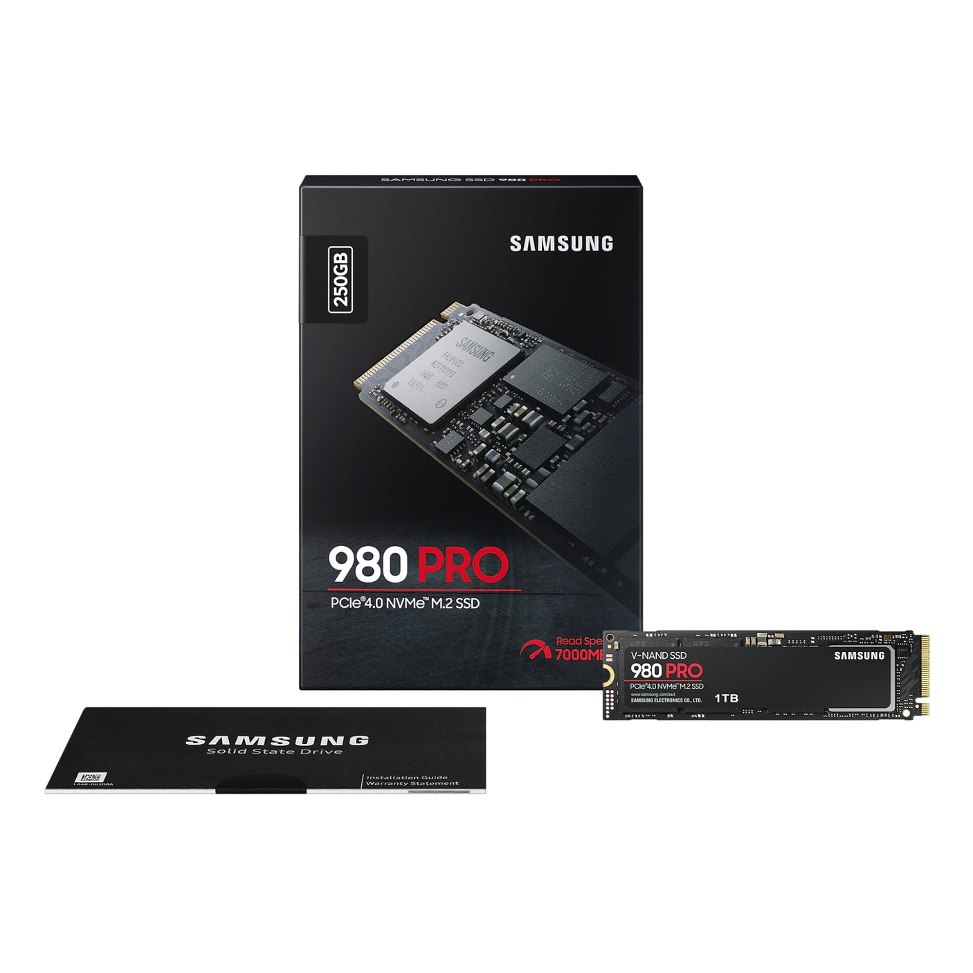 SAMSUNG 980 PRO NVMe M.2 SSD 250GB, SSD interno Black