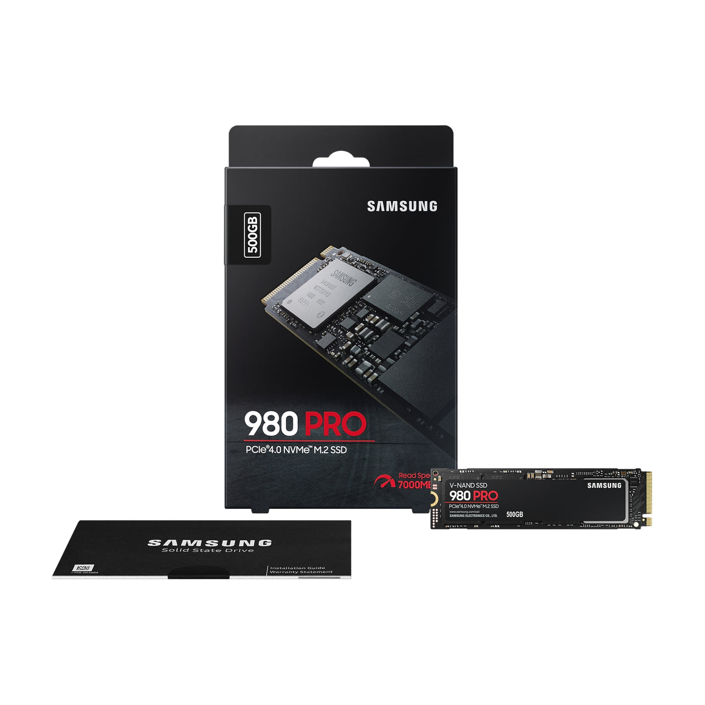SAMSUNG 980 PRO NVMe M.2 SSD 500GB, SSD interno Black