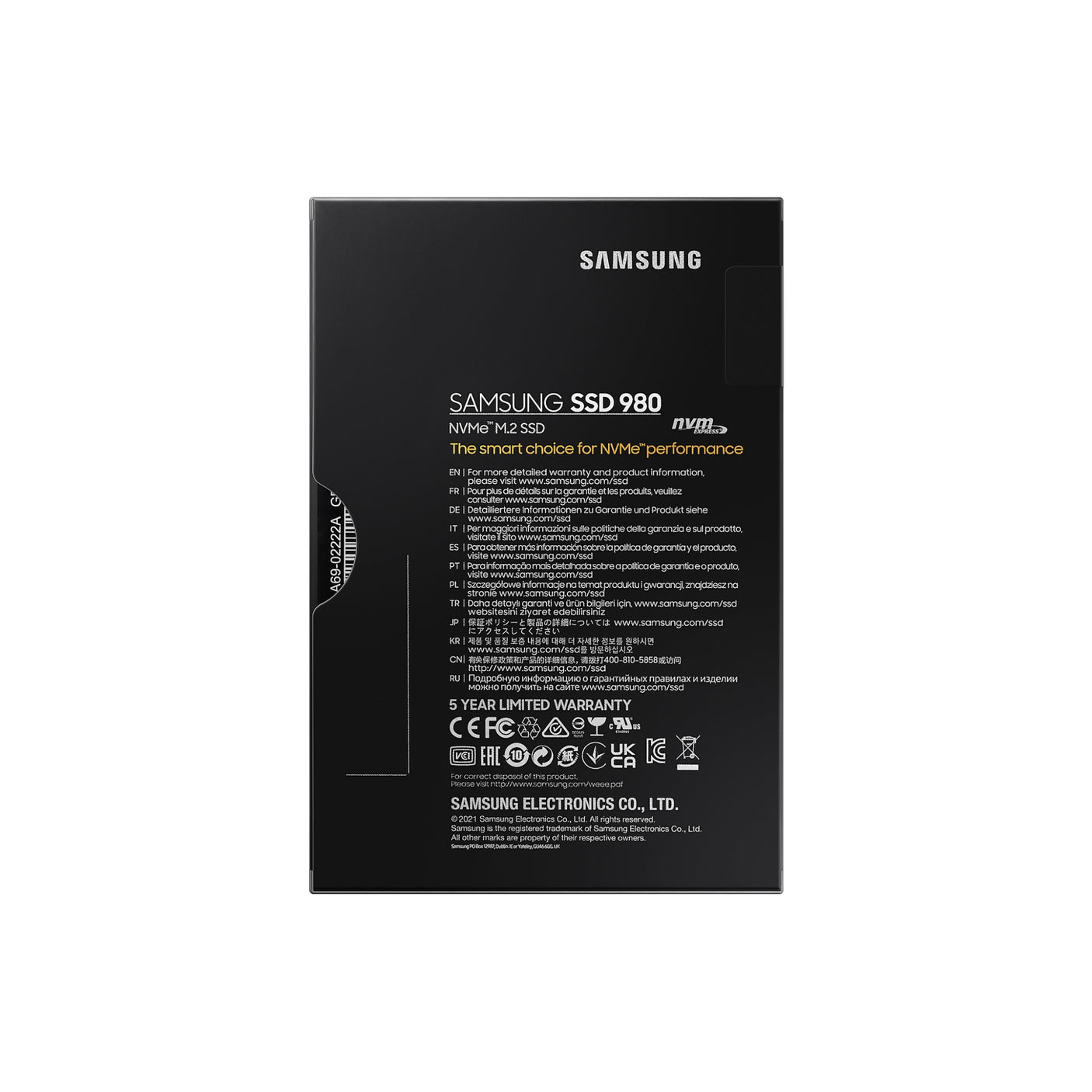 SAMSUNG 980 NVMe M.2 SSD 1TB Black