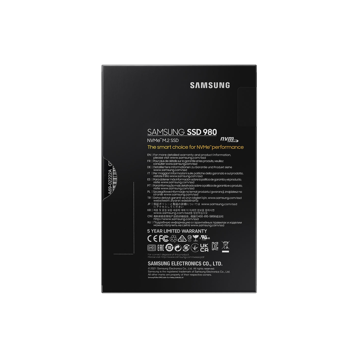 SAMSUNG 980 NVMe M.2 SSD 250GB Black