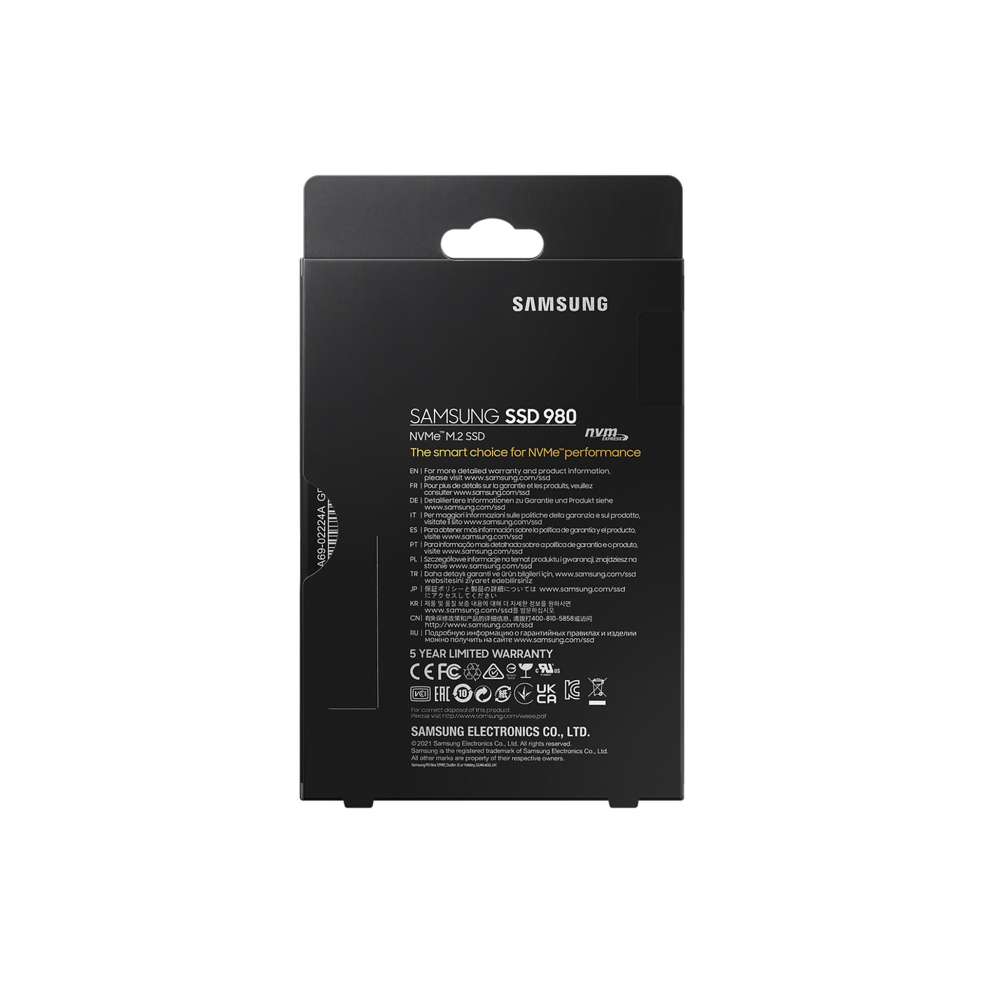 SAMSUNG 980 NVMe M.2 SSD 250GB Black