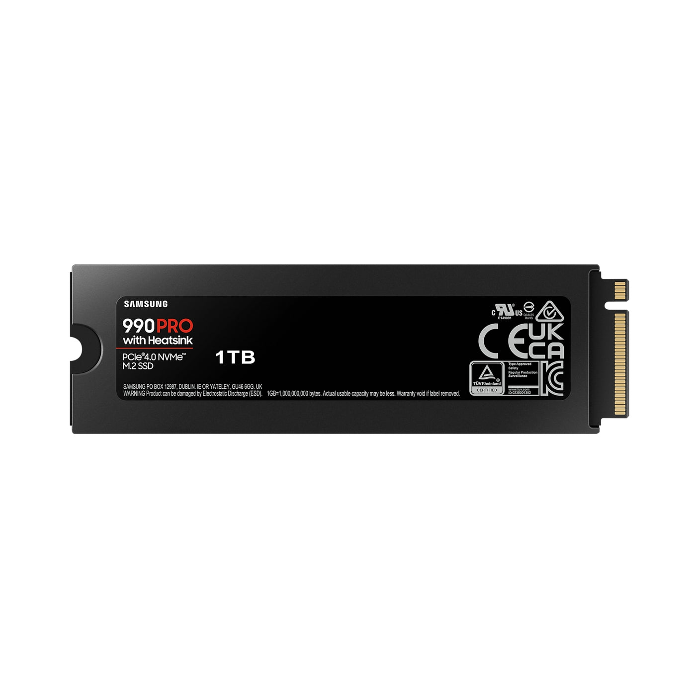 SAMSUNG 990 PRO NVMe 1TB con Dissipatore di calore, SSD interno Black