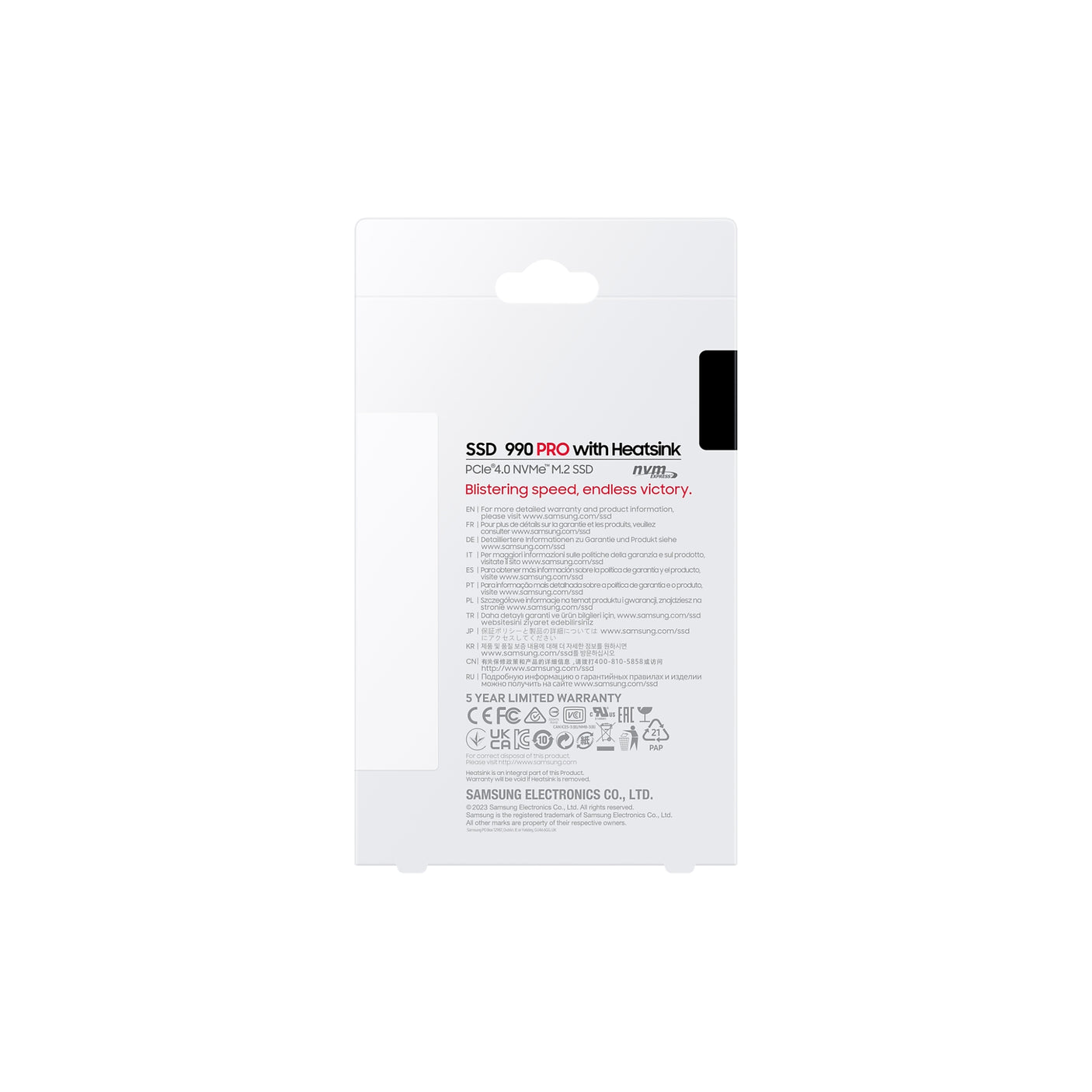 SAMSUNG 990 PRO NVMe 1TB con Dissipatore di calore, SSD interno Black