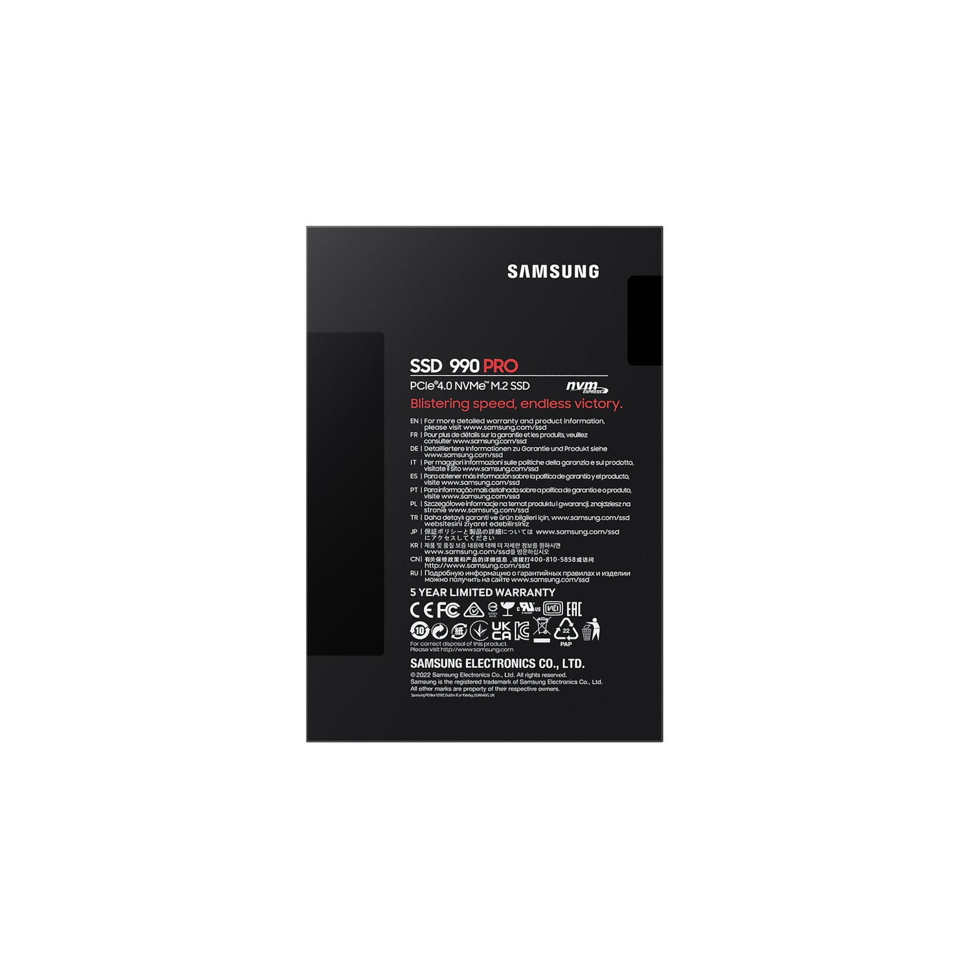 SAMSUNG 990 PRO NVMe M.2 SSD 2TB Black