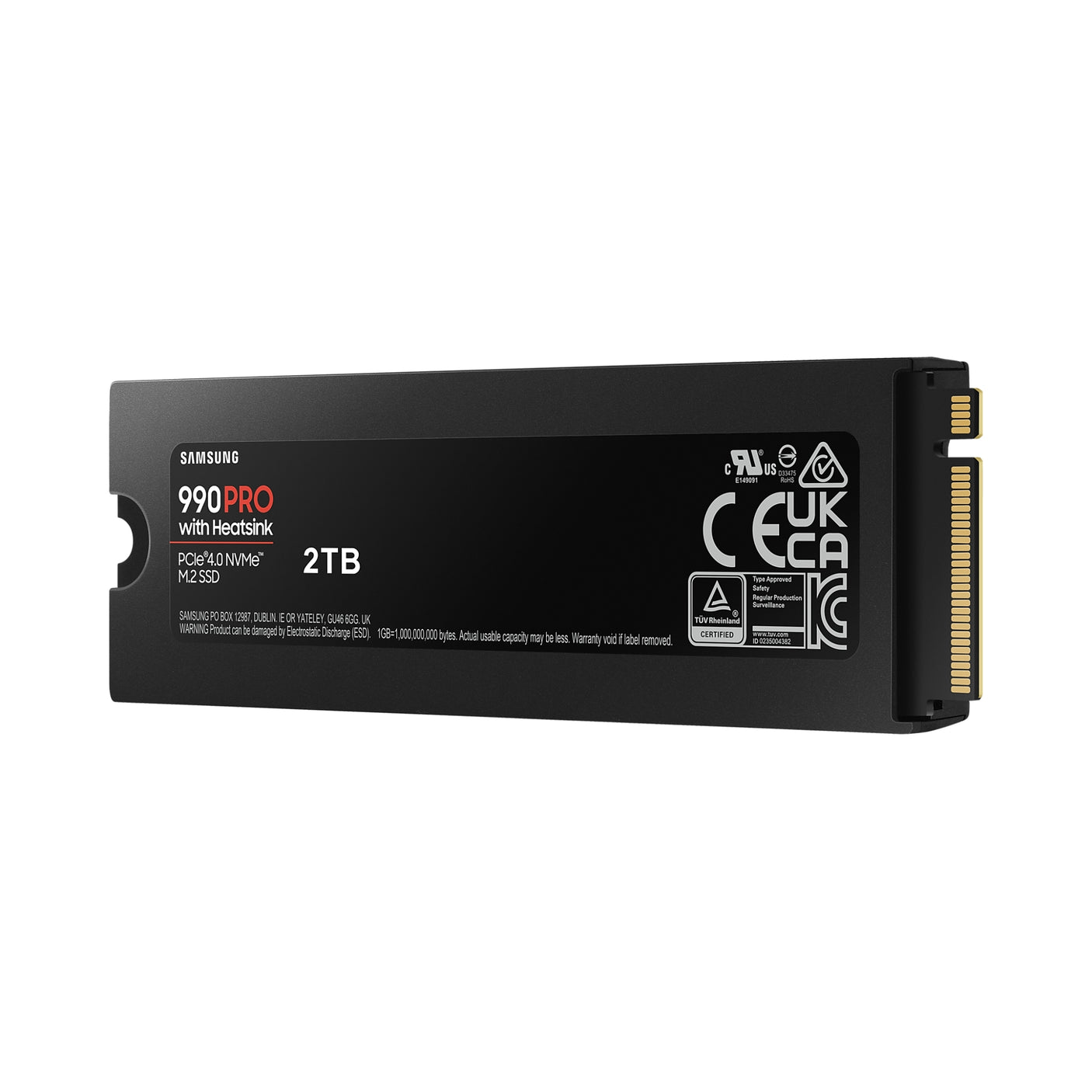 SAMSUNG 990 PRO NVMe 2TB con Dissipatore di calore, SSD interno Black