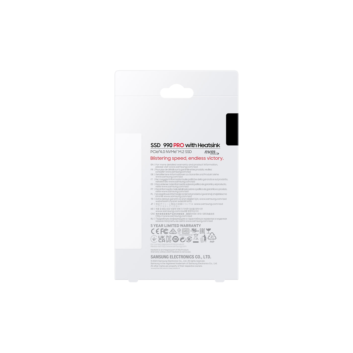 SAMSUNG 990 PRO NVMe 2TB con Dissipatore di calore, SSD interno Black