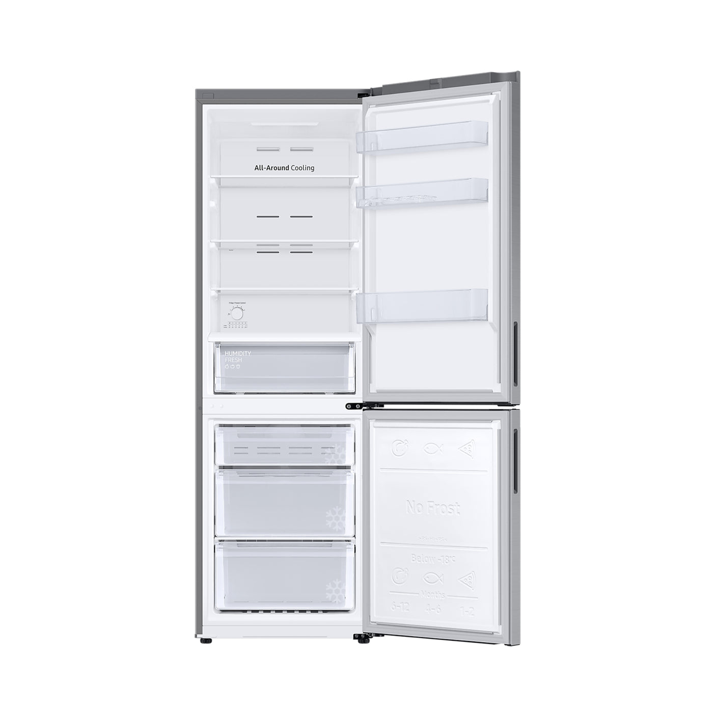 SAMSUNG Frigorifero Combinato EcoFlex 1.85m 344L Silver (RB33B610ESA/EF)