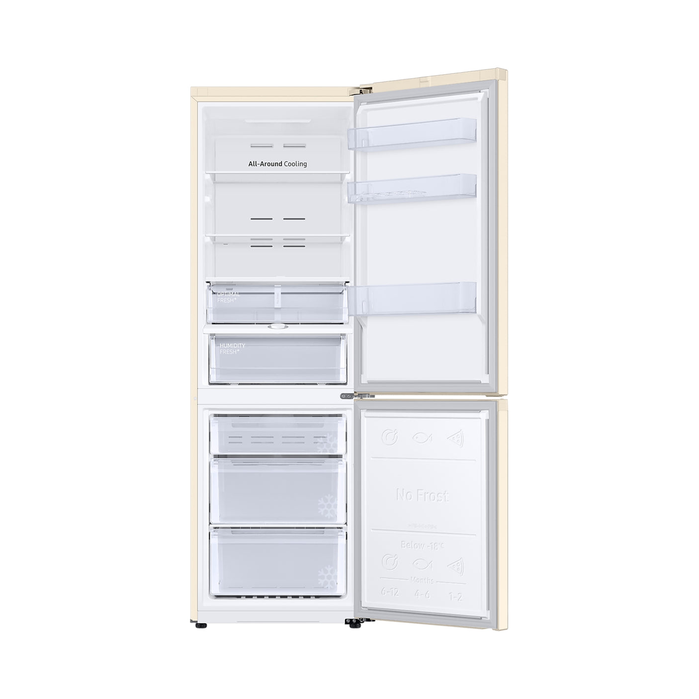 SAMSUNG Frigorifero Combinato EcoFlex 1.85m 344L Sabbia (RB34T603EEL/EF)