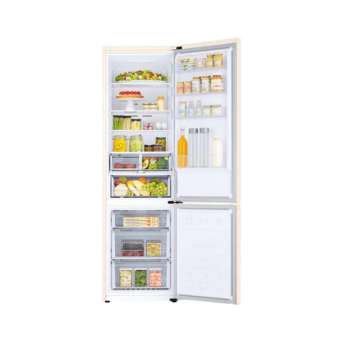 SAMSUNG Frigorifero Combinato EcoFlex AI 2m 390L Beige (RB38C603DEL/EF)