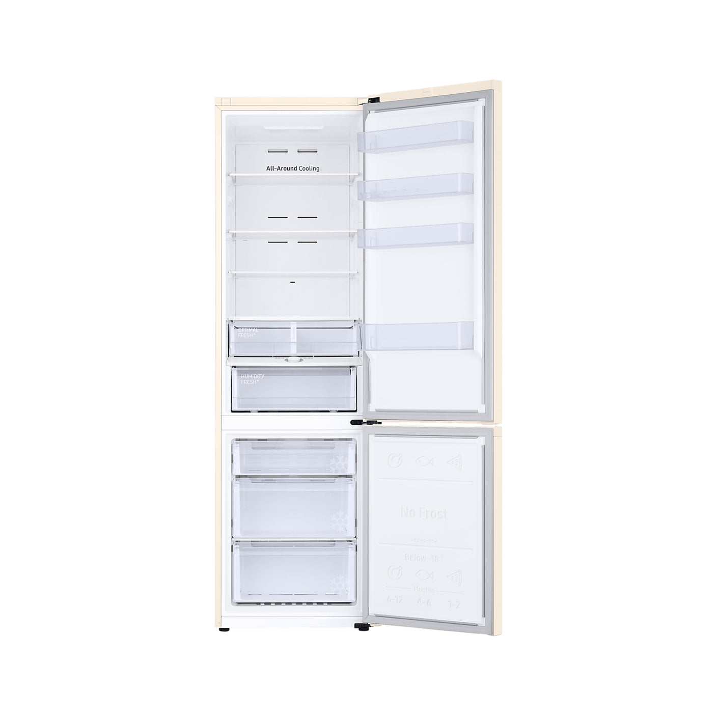 SAMSUNG Frigorifero Combinato EcoFlex AI 2m 390L Beige (RB38C603DEL/EF)