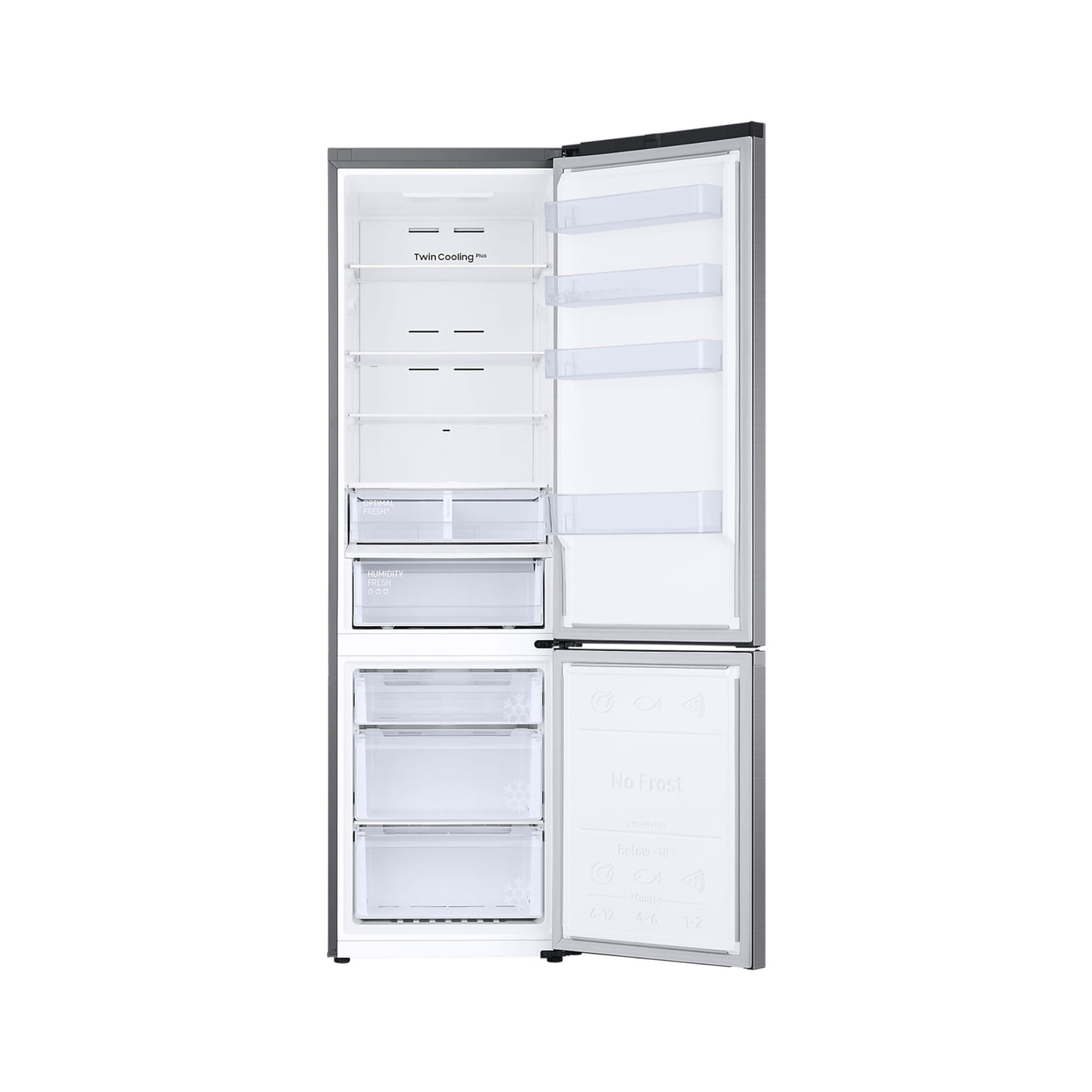 SAMSUNG Frigorifero Combinato EcoFlex AI 2m 387L Silver (RB38C607AS9/EF)