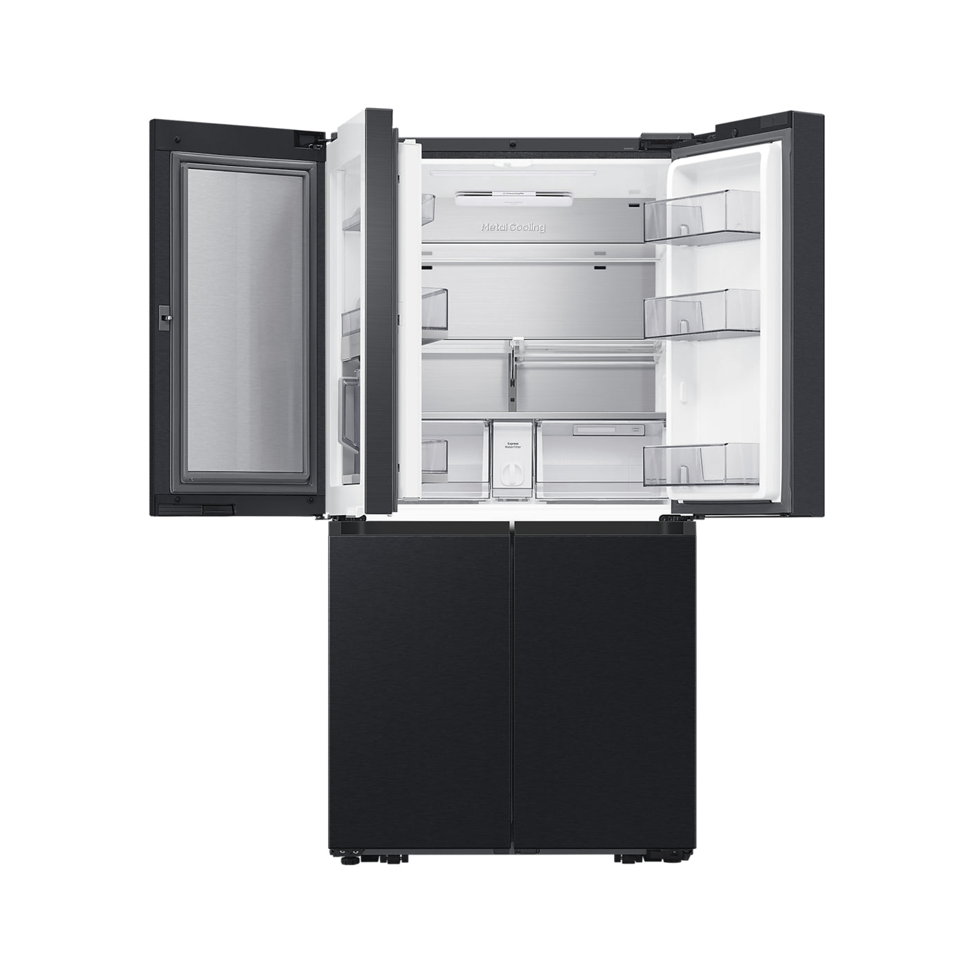 SAMSUNG Frigorifero 4 Porte Family Hub AI con Beverage Center 636L Black (RF65DG9H0EB1EF)