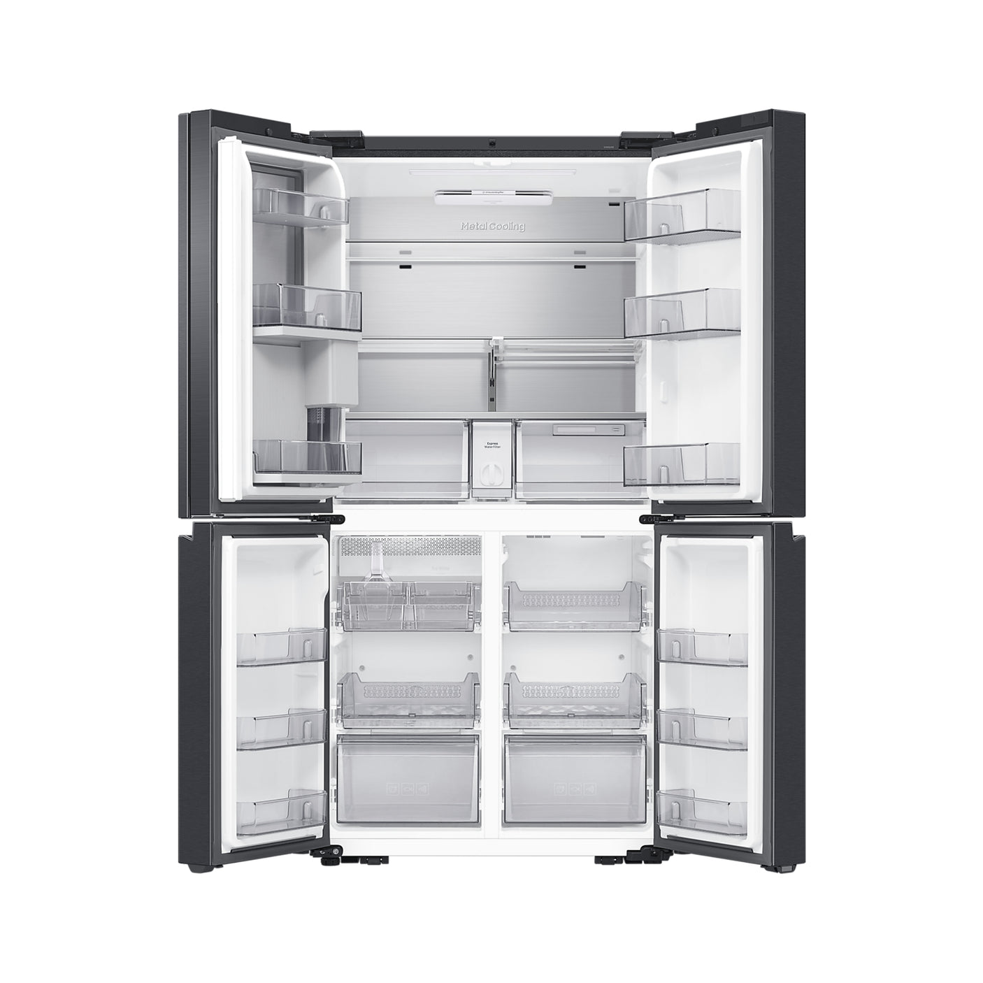 SAMSUNG Frigorifero 4 Porte Family Hub AI con Beverage Center 636L Black (RF65DG9H0EB1EF)