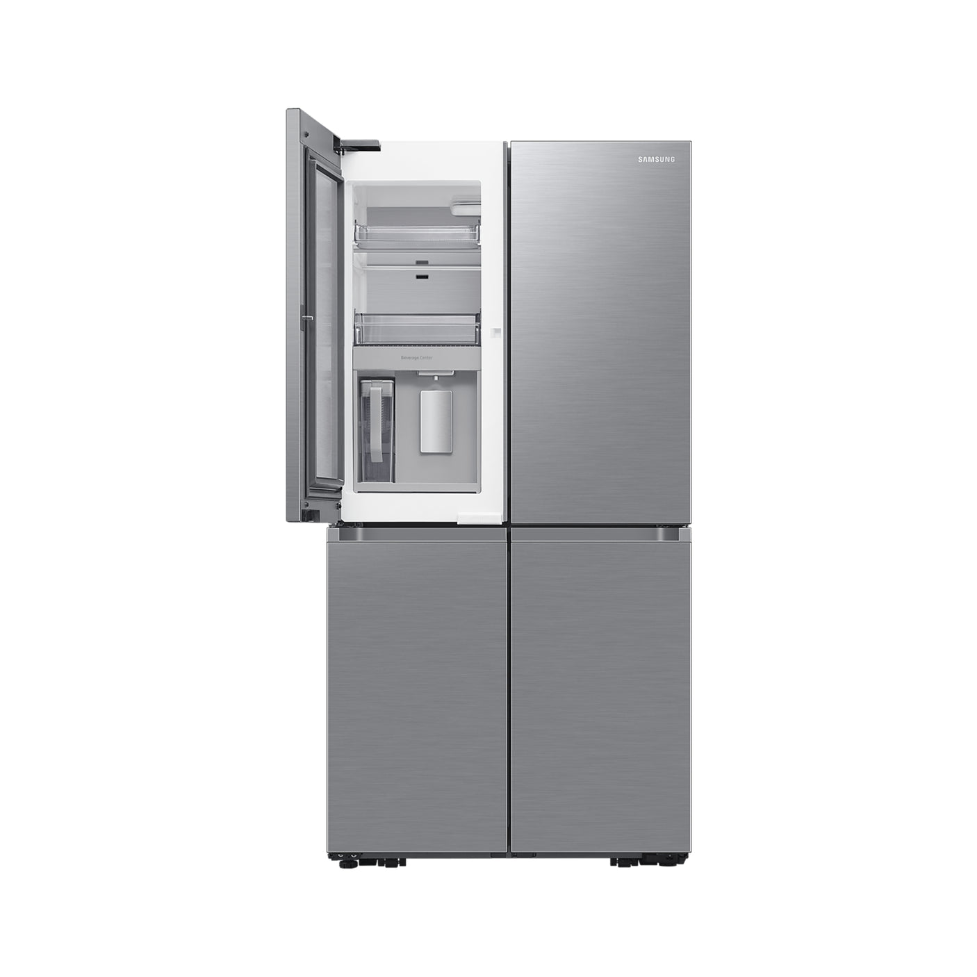 SAMSUNG Frigorifero 4 Porte Family Hub AI con Beverage Center 636L Inox Spazzolato (RF65DG9H0ESREF)