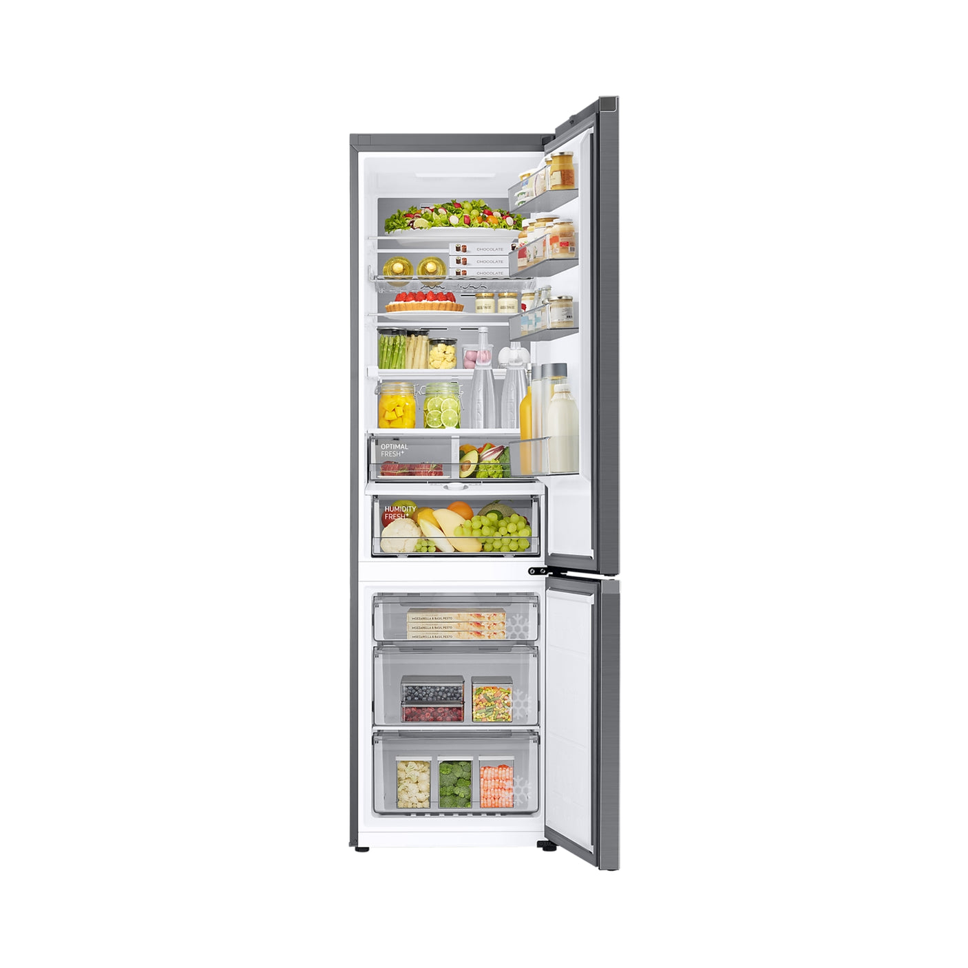 SAMSUNG Frigorifero Combinato EcoFlex AI 2m 387L Inox Spazzolato (RL38C776ASR/EF)