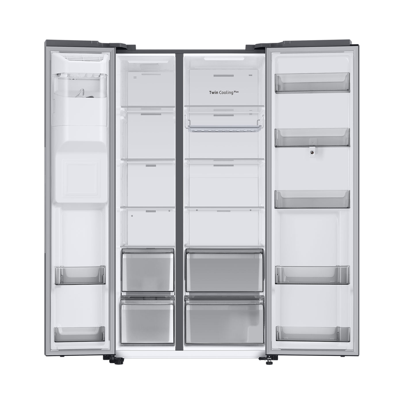SAMSUNG Frigorifero Side by Side Family Hub 614L Metal Inox (RS6HDG883ES9EF)