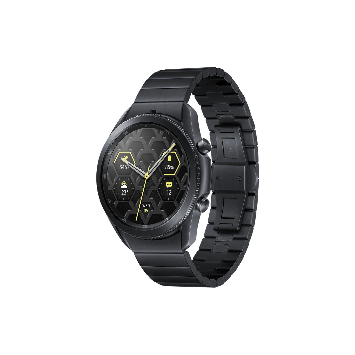 SAMSUNG Galaxy Watch3 Titanium Bluetooth (45 mm) Mystic Black
