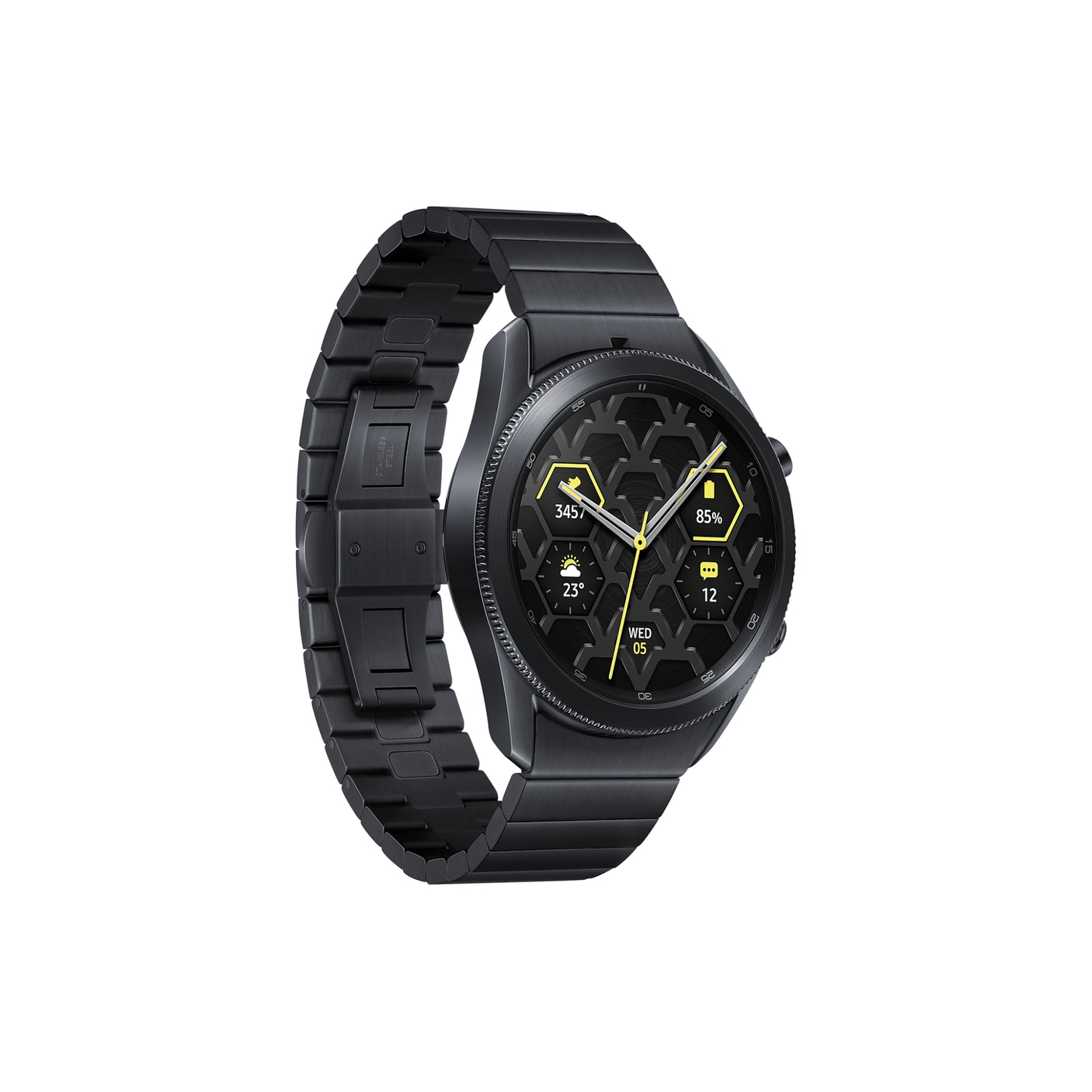 SAMSUNG Galaxy Watch3 Titanium Bluetooth (45 mm) Mystic Black