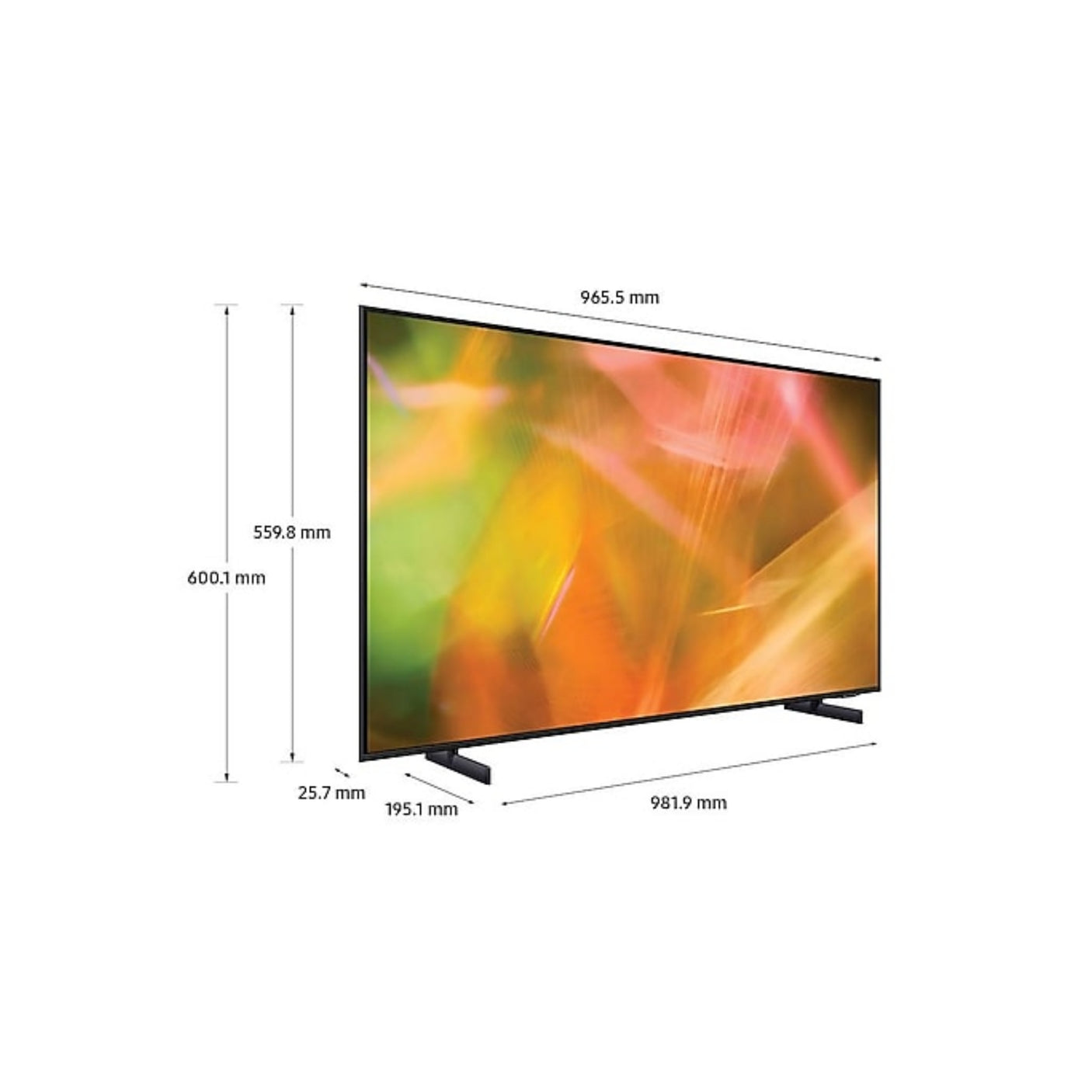 SAMSUNG Crystal UHD 4K 43" AU8070 2021