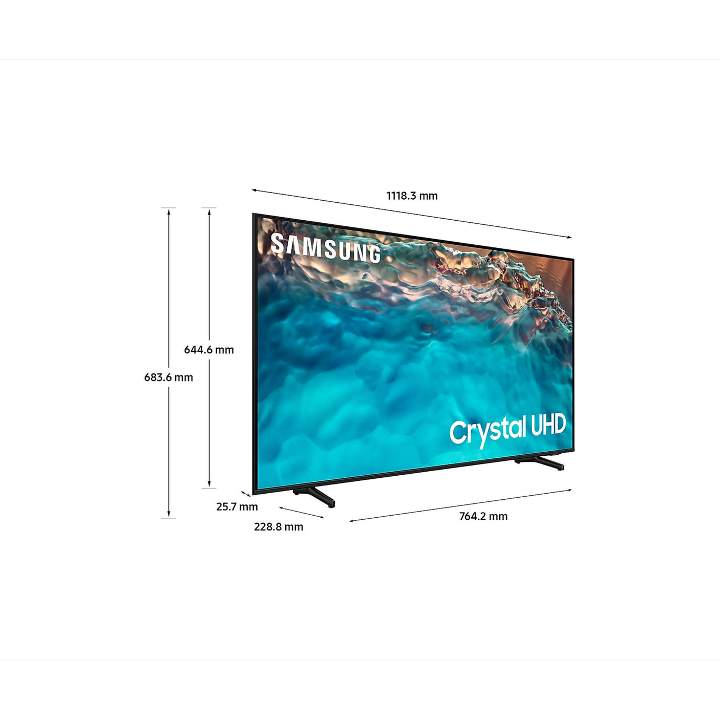 SAMSUNG Crystal UHD 4K 50" BU8070 TV 2022