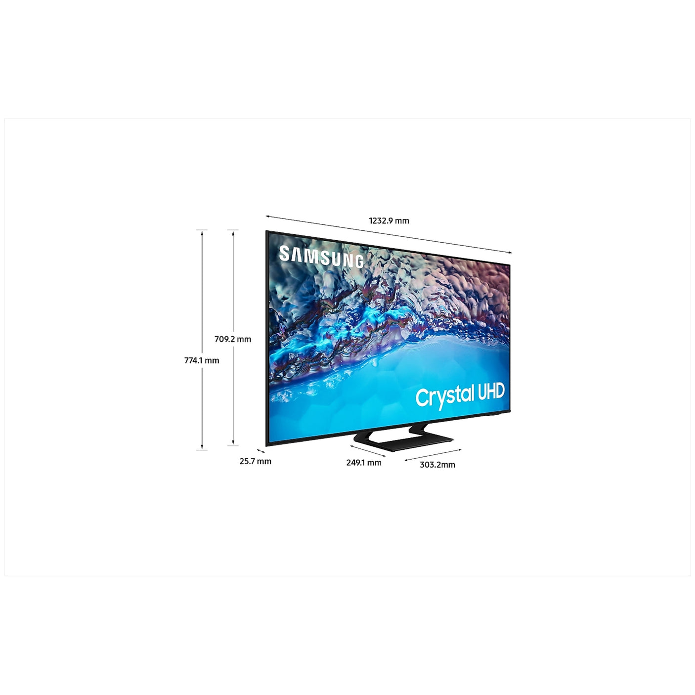 SAMSUNG Crystal UHD 4K 55" BU8570 TV 2022