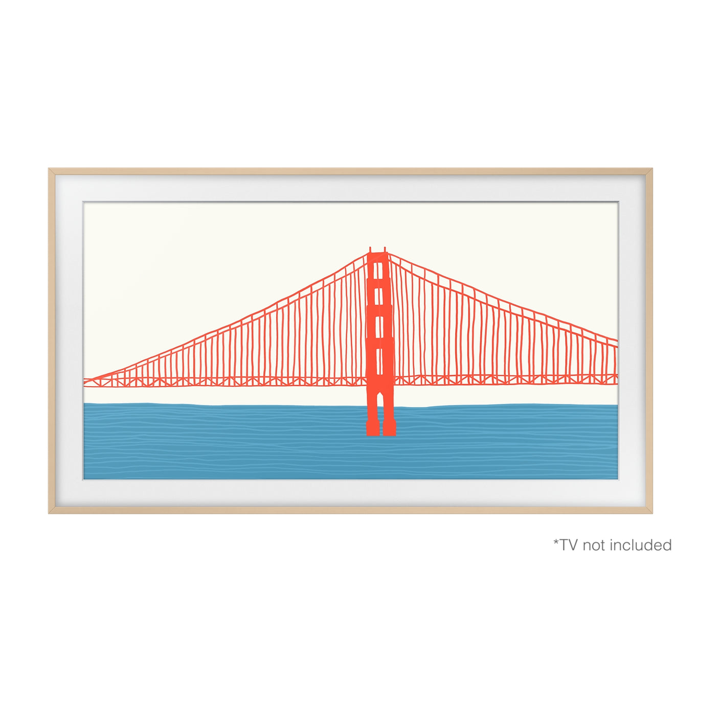 SAMSUNG Cornice 2021 The Frame 43" Beige Modern